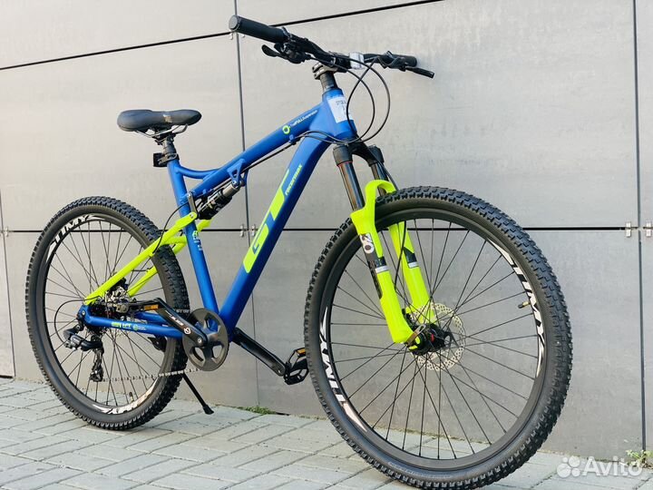 Велосипед на спицах GT126 8s 27.5'' синий