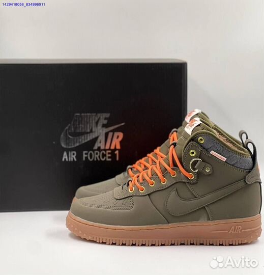 Кроссовки Nike Air Force 1 Duckboot (с мехом) (Арт.36953)