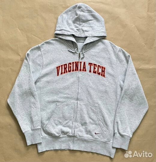 Винтажное зип-худи Nike Virginia Tech