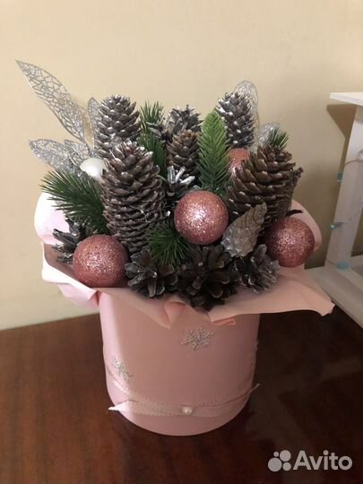 Новогодняя композиция на стол