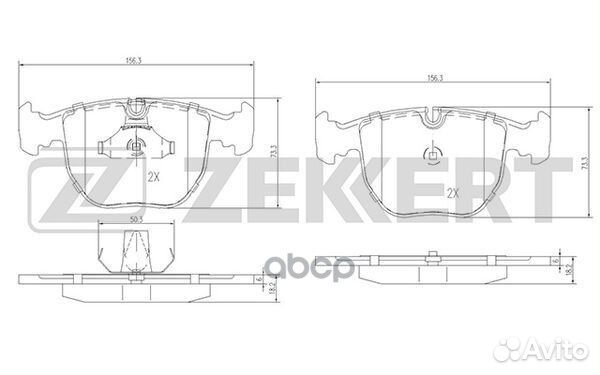 Колодки торм. диск. передн. Alpina B10 (E39) 96