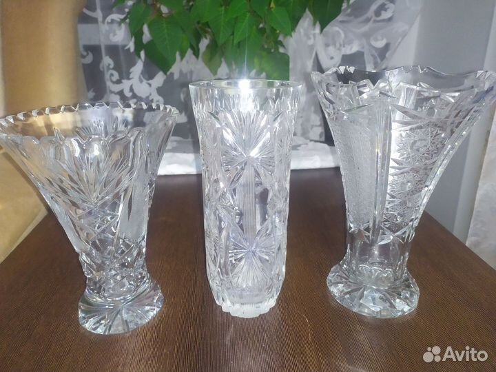 Хрустальные вазы (Богемия)