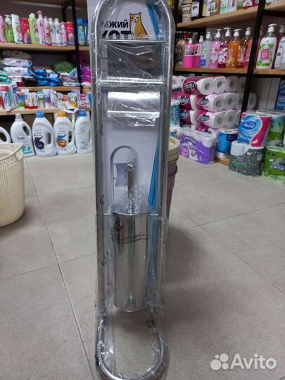 Стойка напольная с держателем туалетной бумаги