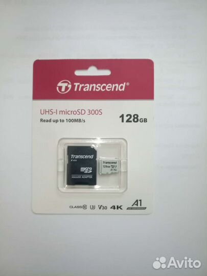 Карта памяти MicroSD с адаптером 128 Гб