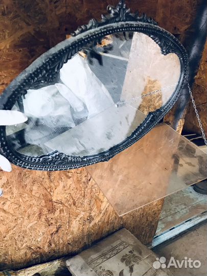 Зеркало овальное в раме СССР