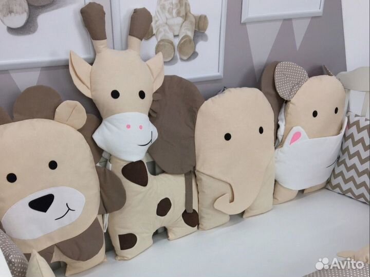 Бортики в детскую кроватку для новорожденных