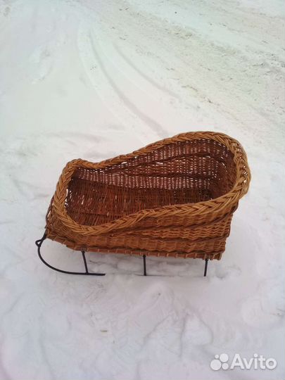 Санки плетёные (карета)