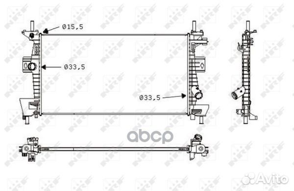 Радиатор ford C-MAX (CB7,CEU) (10) 1.6 Efi/ford
