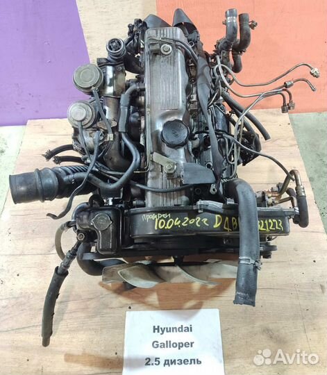 Двс 2.5л турбодизель D4BF Hyundai Galloper, 2001г
