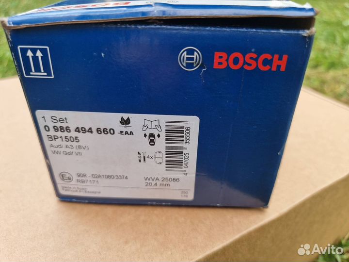 Тормозные колодки 0 986 494 660 bosch