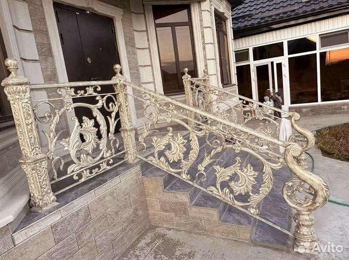 Перила худжественные из алюминия
