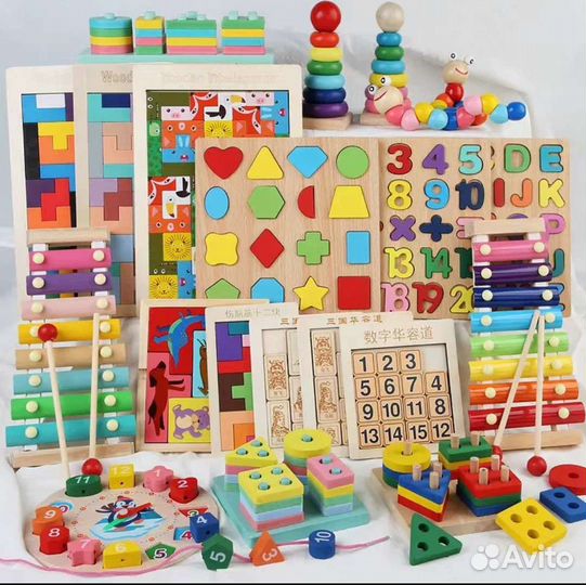 Развивающие деревянные игрушки