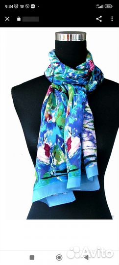 Шелковый шарф посвящение Клоду Моне