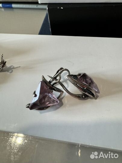 Серьги красная пресня и кольцо