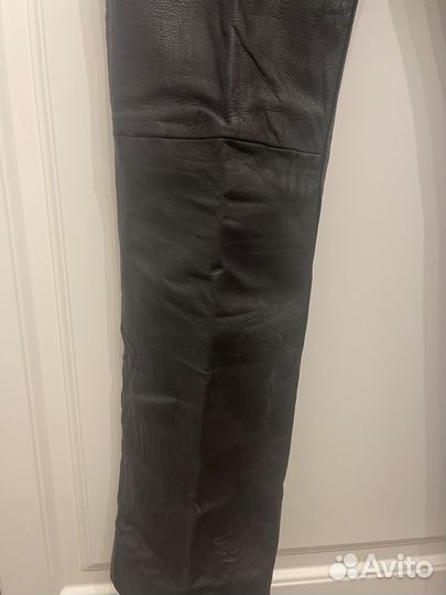 Брюки кожаные