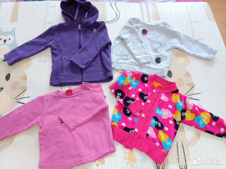 Пакет вещей для девочки 9 мес- 18