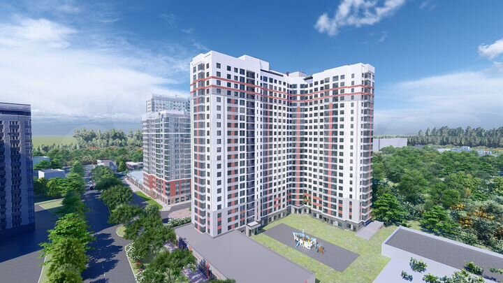 2-к. квартира, 53 м², 10/22 эт.