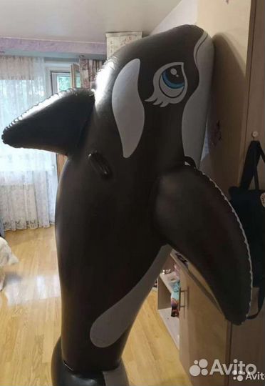 Надувная игрушка наездник, Касатка - черная