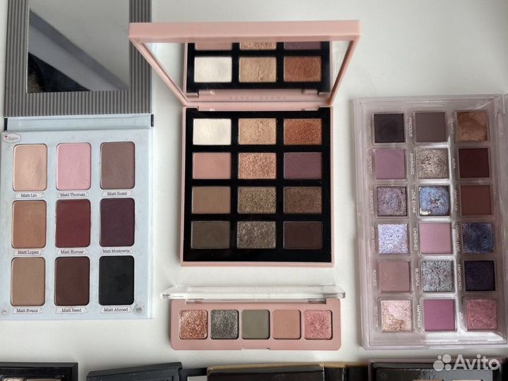 Палетки теней Huda, Anastasia, Bobbi Brown