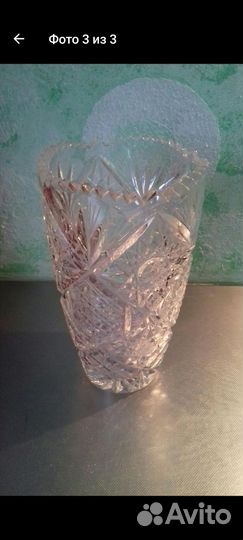Ваза хрустальная