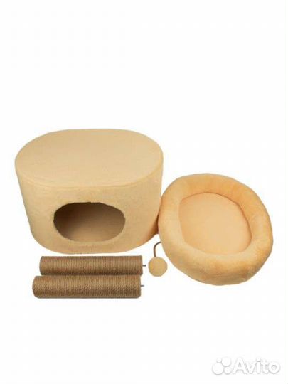 Новый домик для кошки с когтеточкой