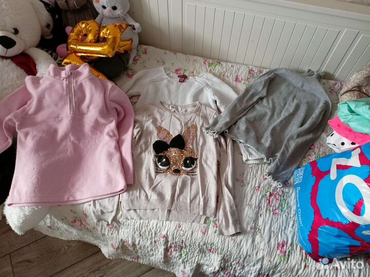 Детские вещи пакетом для девочки от 110 и выше