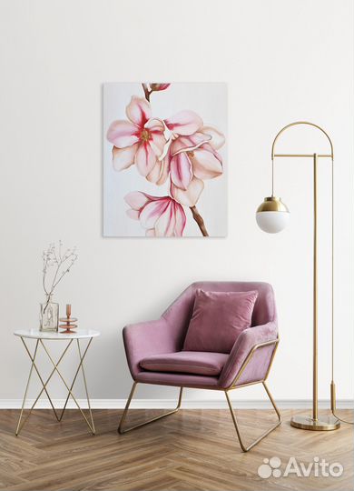 Картина интерьерная акрилом на холсте