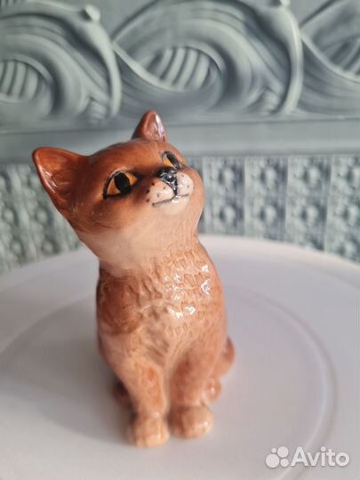 Фарфоровая статуэтка котенка Beswick Ginger Persia