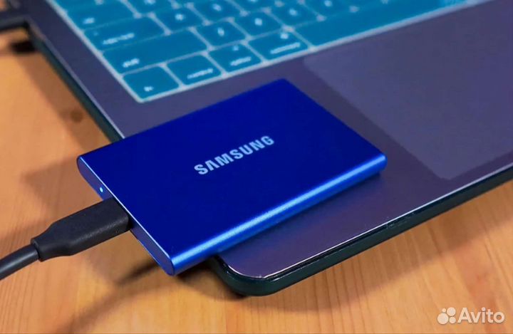Samsung External SSD T7 (синий 500 GB,1TB)