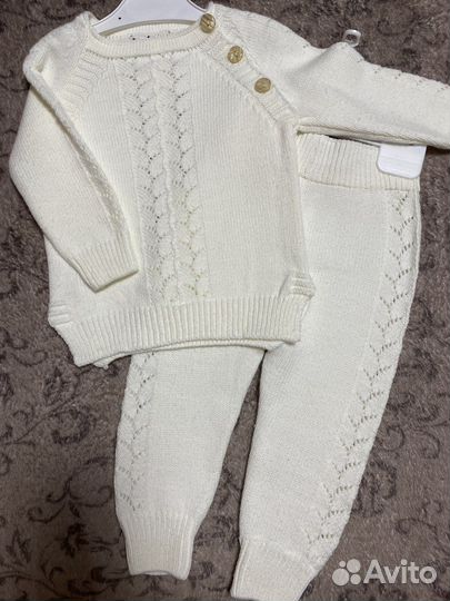 Вязаный костюм детский