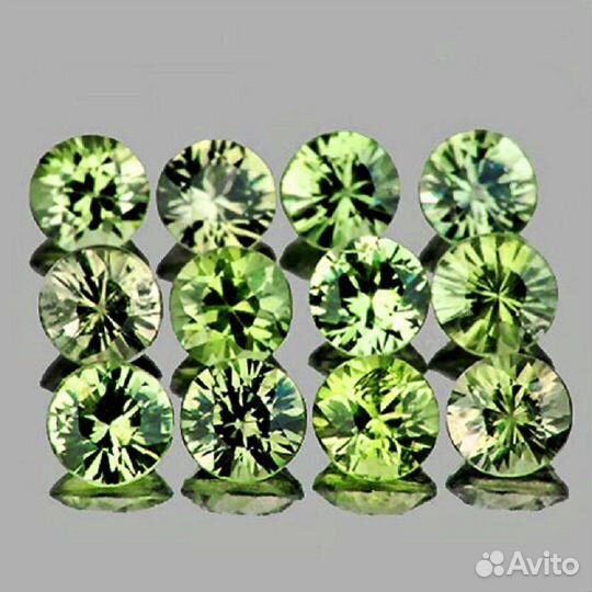 Сапфир натуральный 0,95Ct 2,5мм 12шт VVS Цейлон