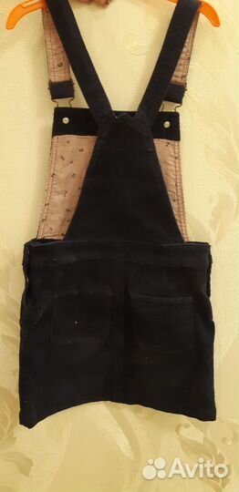 Блузка zara 128, сарафан синий вельветовый в школу