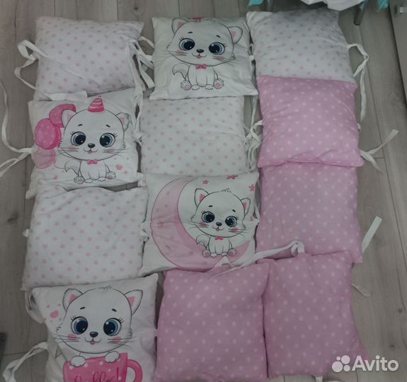 Бортики в кроватку и постельное белье