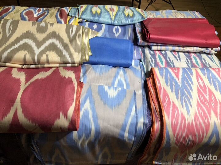 Ткань. Хлопок ручного плетения. Адрас Икат