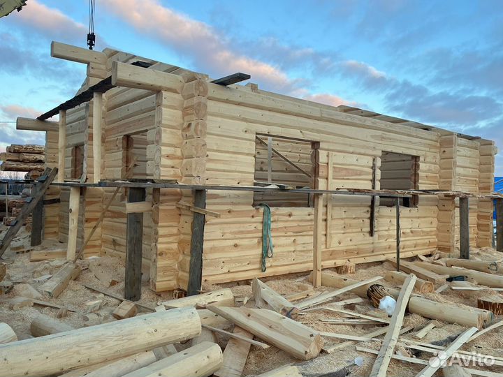 Сруб дома из лафета сосны (возможна ипотека)