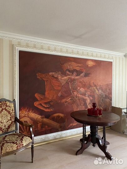Картина старинная нестандартная 2/3м