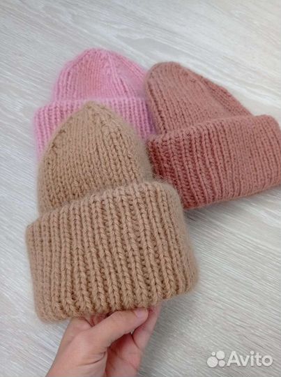 Вязаная зимняя шапка