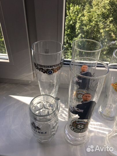 Бокалы, кружки пивные