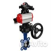 Затвор дисковый поворотный DN.ru GGG50-316L-epdm Ду50 Ру16, корпус – чугун GGG50, диск – нержавеющая