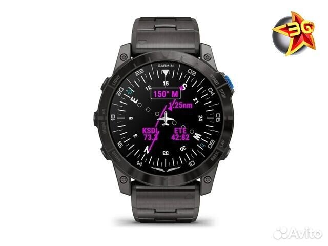 Часы Garmin D2 Mach 1 Pro Titanium Aviator Black 010-02804-81