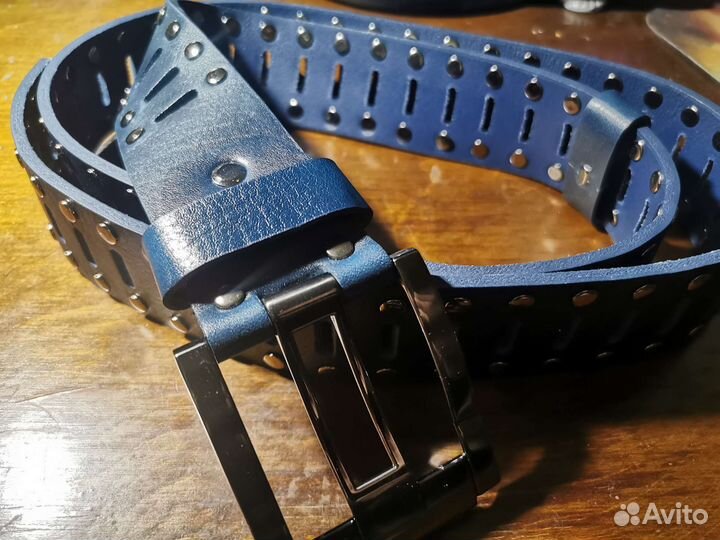 Кожаный ремень мужской