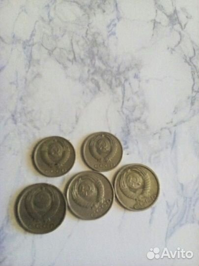 10 копеек,1982 и 1989 года и 15 копеек 1976,1985 и