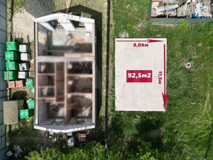 Дом 92,5 м² на участке 4 сот.