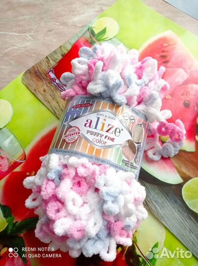 Пряжа ализе пуффи файн колор