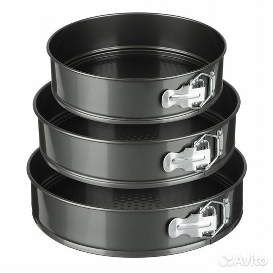 Набор форм разъемных для выпечки 3 шт vetta 849-15