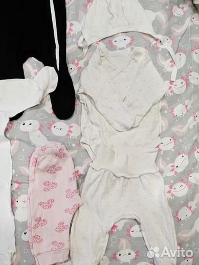 Вещи пакетом для новорлжденного 56 62