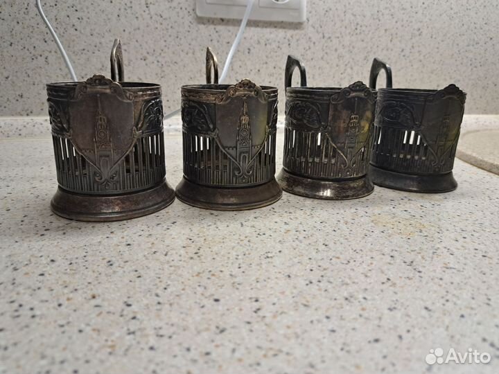 Подстаканники СССР спасская башня