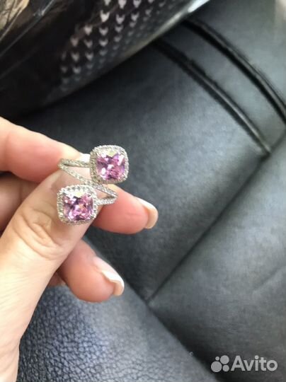 Серебряное кольцо серьги 925