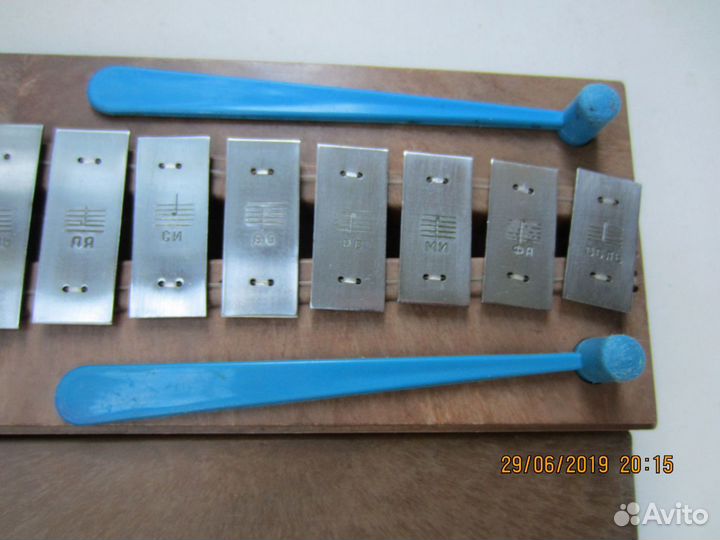 Музыкальный детский инструмент металлофон ксилофон