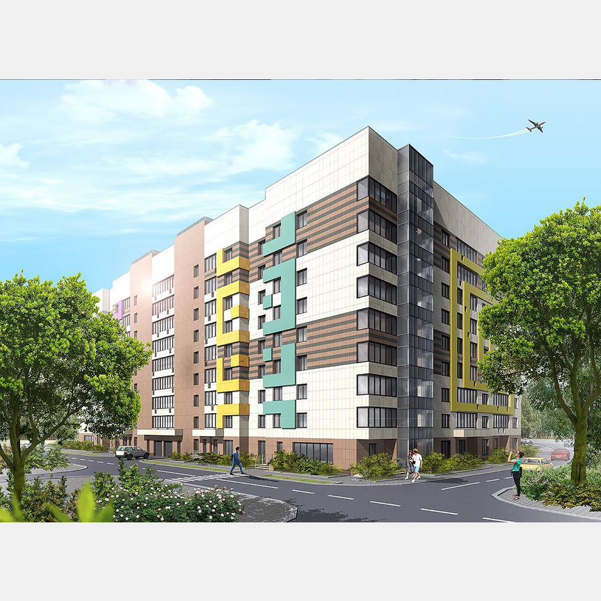 2-к. квартира, 75,4 м², 5/7 эт.